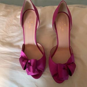 Kate Spade satin glitter heels!